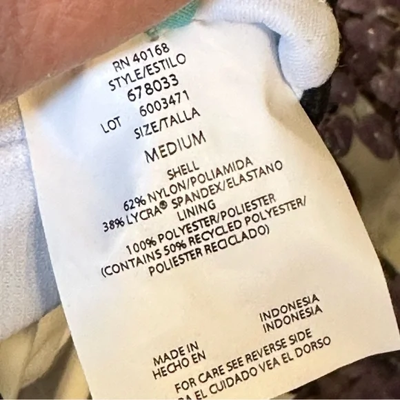 Beach Betty Zebra Print One Piece Swim Suit Sz Medium New NWT - Picture 3 of 9